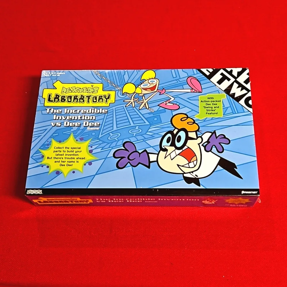 DEXTER'S LABORATORY The Incredible Invention vs. Dee Dee board game NIB - Picture 3 of 8